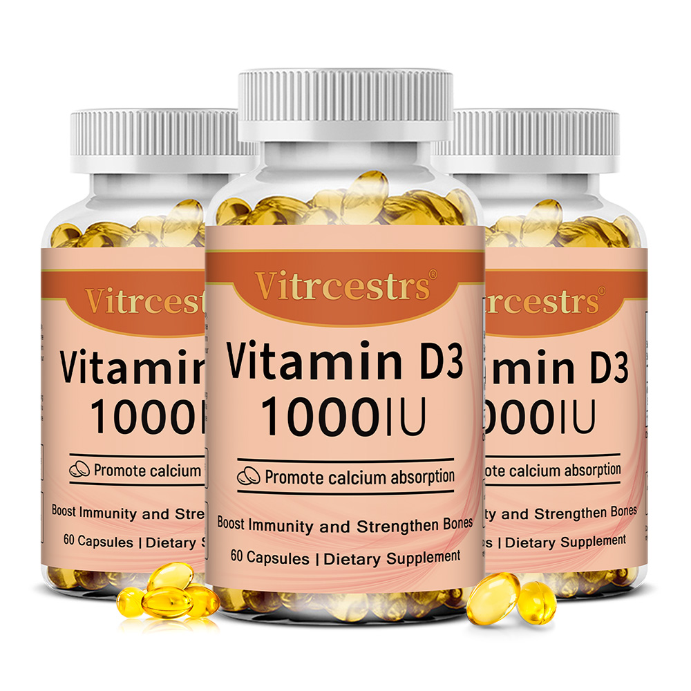 Health Wellness & Psychology - Vitamin D3 1000 IU Capsules, Supports