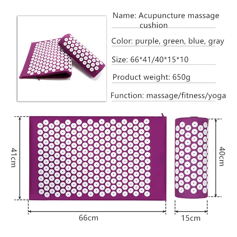 Massager Yoga Mat Cushion acup - огляд і ціна Acupressure Mat Set
