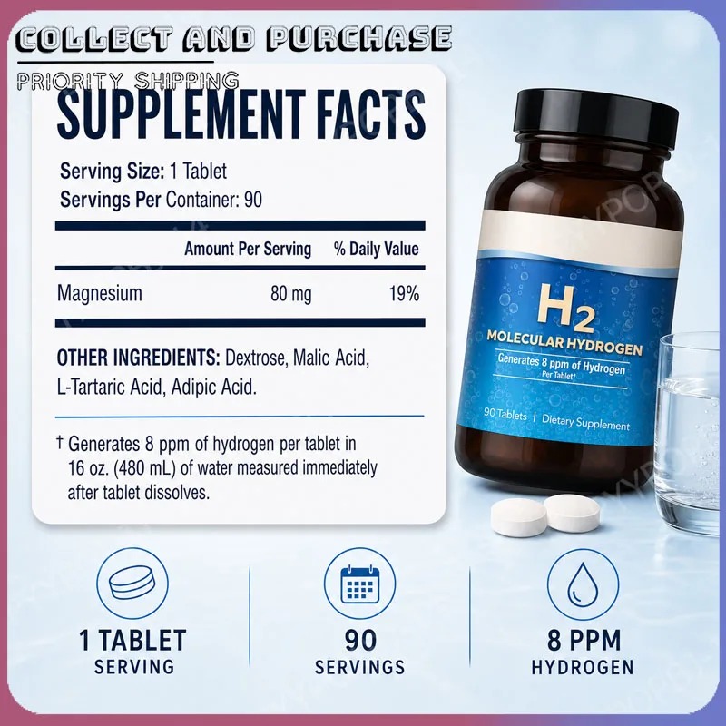Molecular Hydrogen H2 Tablets  - огляд і ціна Health Wellness & Psychology