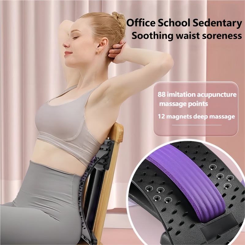 Lumbar Back Stretcher Massager - огляд і ціна Posture Corrector Back Brace