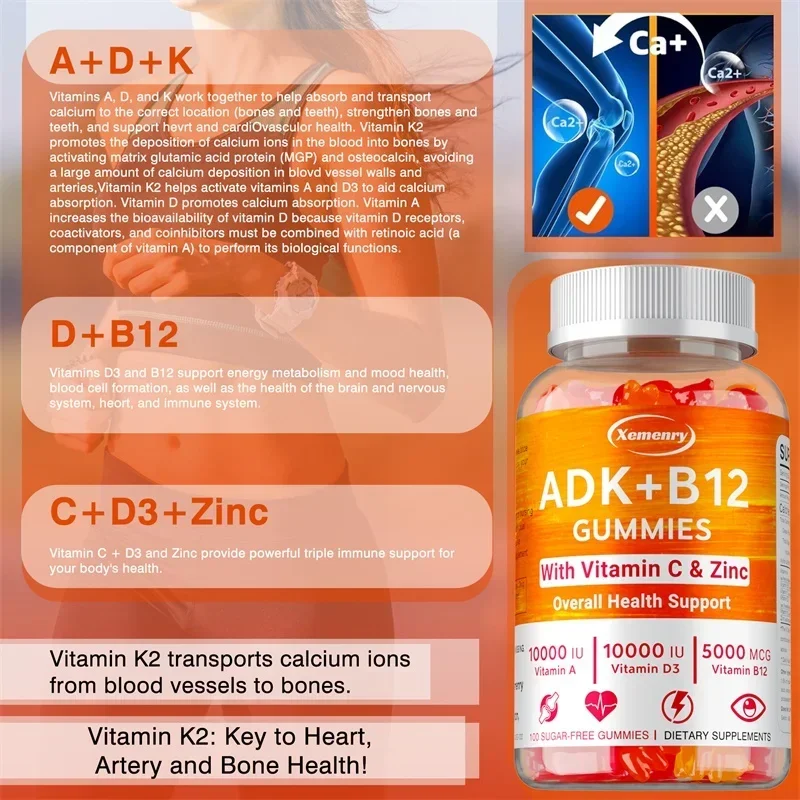 Vitamin D3 K2 + Vitamin B12 Gu - огляд і ціна Health Wellness Products